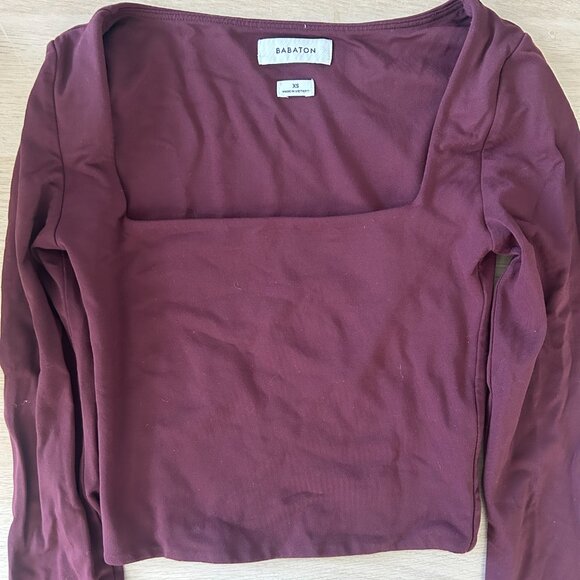 Babaton Burgundy Long Sleeve - Picture 3 of 3